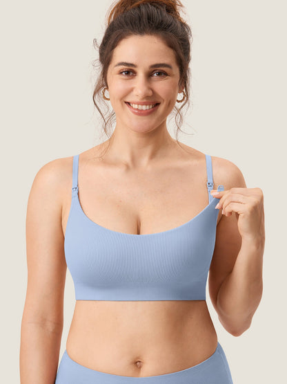 Ribbed Maternity Nursing Bralette