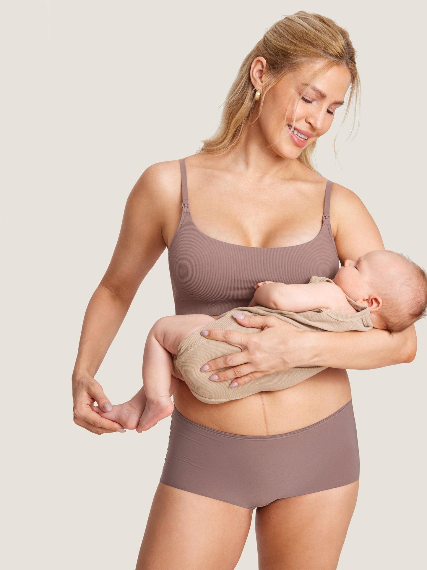Ribbed Maternity Nursing Bralette
