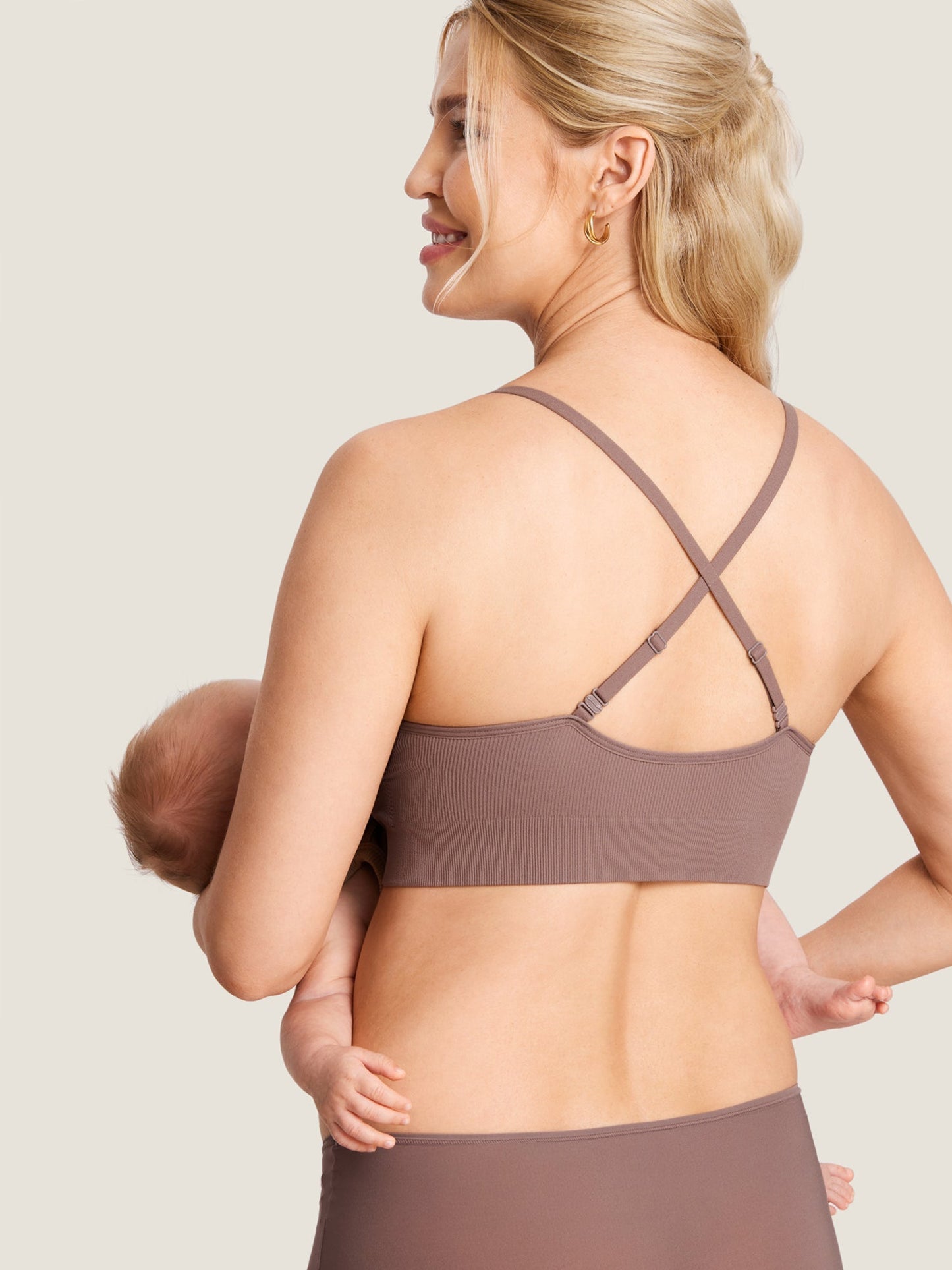 Ribbed Maternity Nursing Bralette