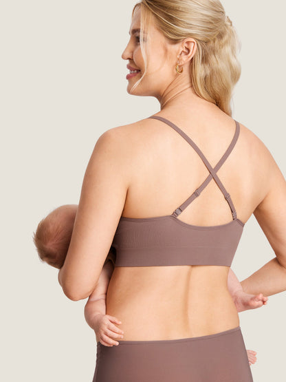 Ribbed Maternity Nursing Bralette