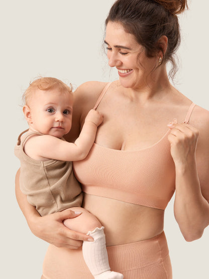 Ribbed Maternity Nursing Bralette