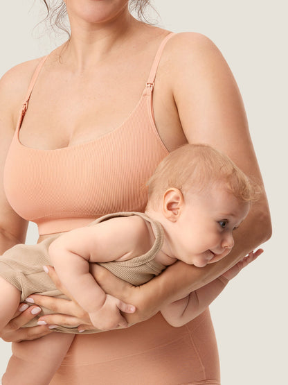 Ribbed Maternity Nursing Bralette