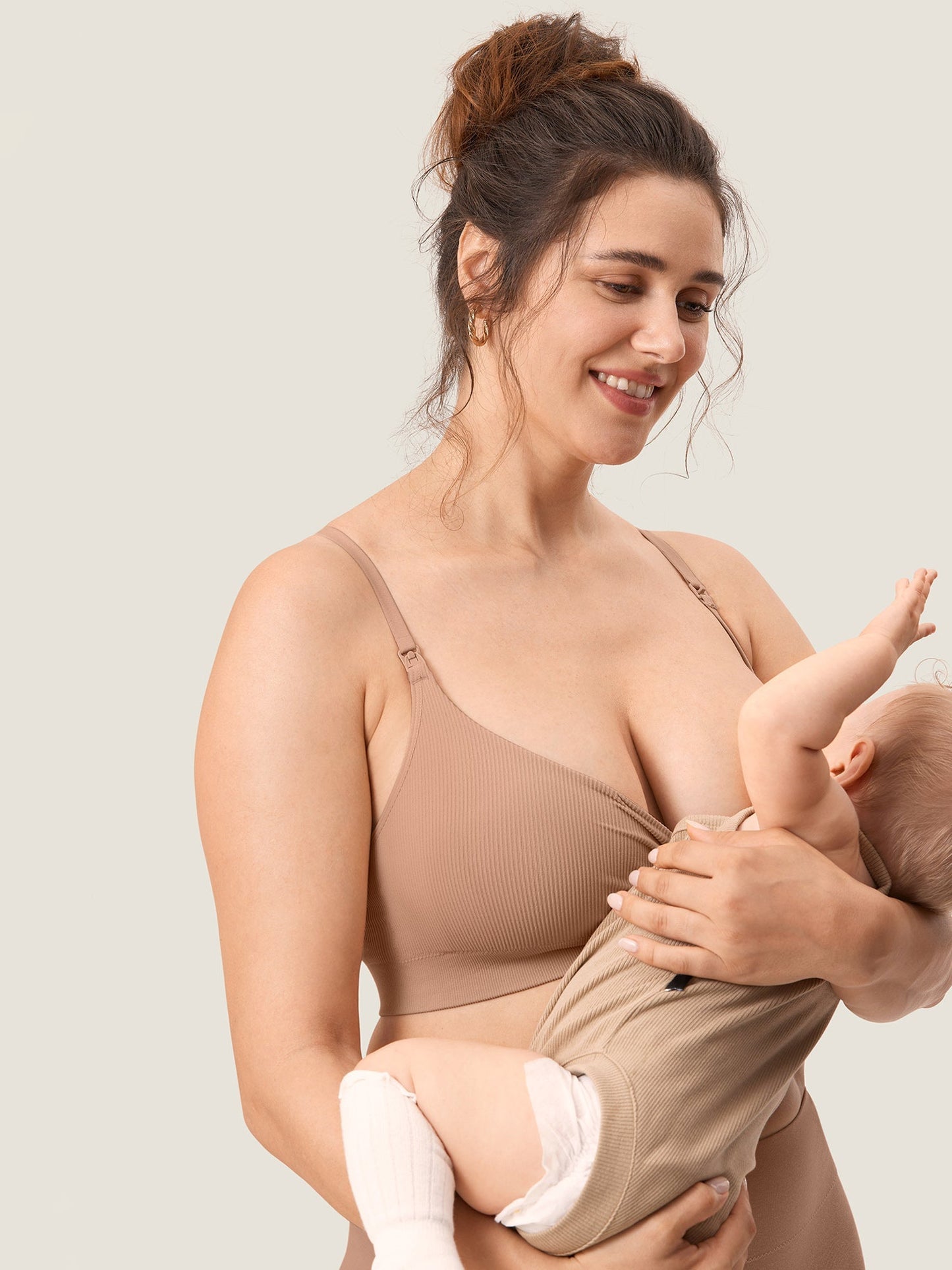 Ribbed Maternity Nursing Bralette