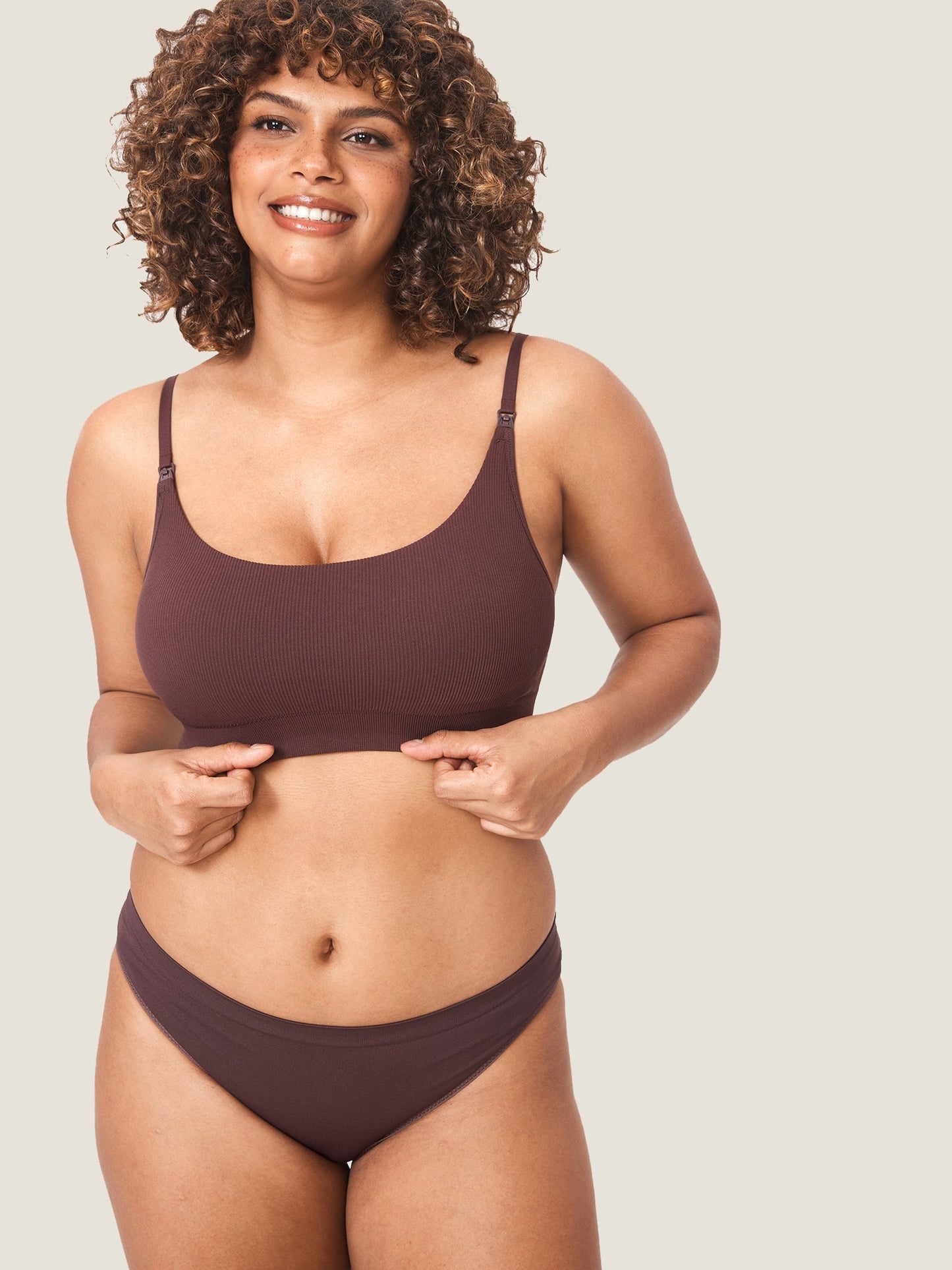 Ribbed Maternity Nursing Bralette