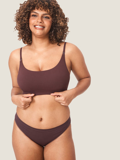 Ribbed Maternity Nursing Bralette