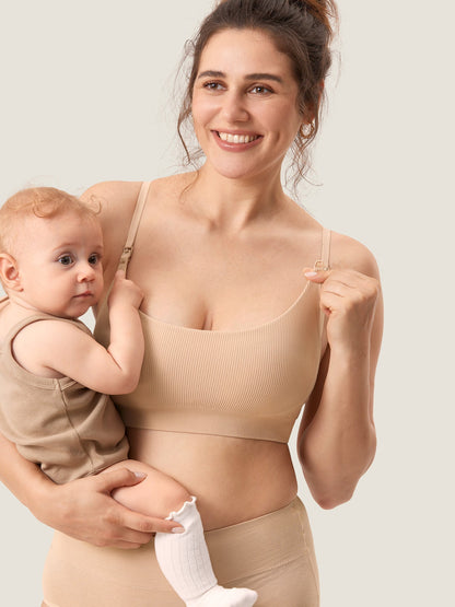 Ribbed Maternity Nursing Bralette